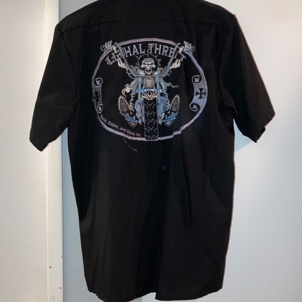 Motorcycle shop shirt